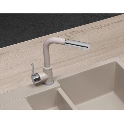 Concept BDG4527BE - Küchenarmatur mit herausziehbarer Brause 26,9 cm Granit/Beige