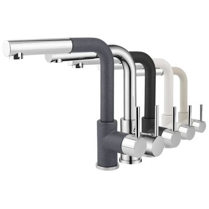 Concept BDG4527DG - Spültischarmatur mit ausziehbarer Brause, 26,9 cm, Granit/Dunkelgrau