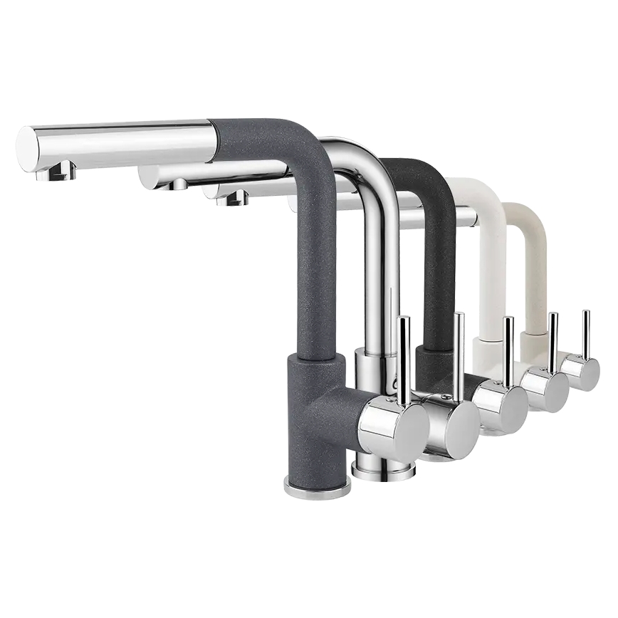 Concept BDG4527DG - Mitigeur d'évier à douchette extractible 26,9 cm, finition granit gris foncé