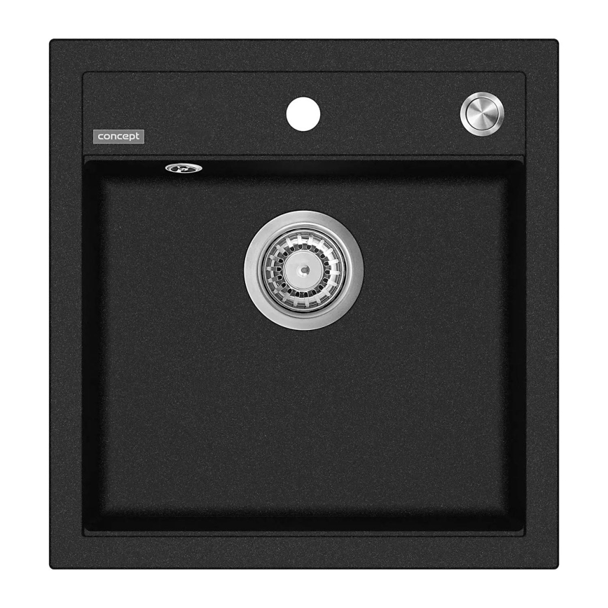 Concept DG00C50BC - Küchenspüle CUBIS 49x51 cm Granit/Schwarz