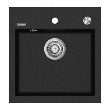 Concept DG00C50BC - Lavello da cucina CUBIS 49x51 cm granito/nero