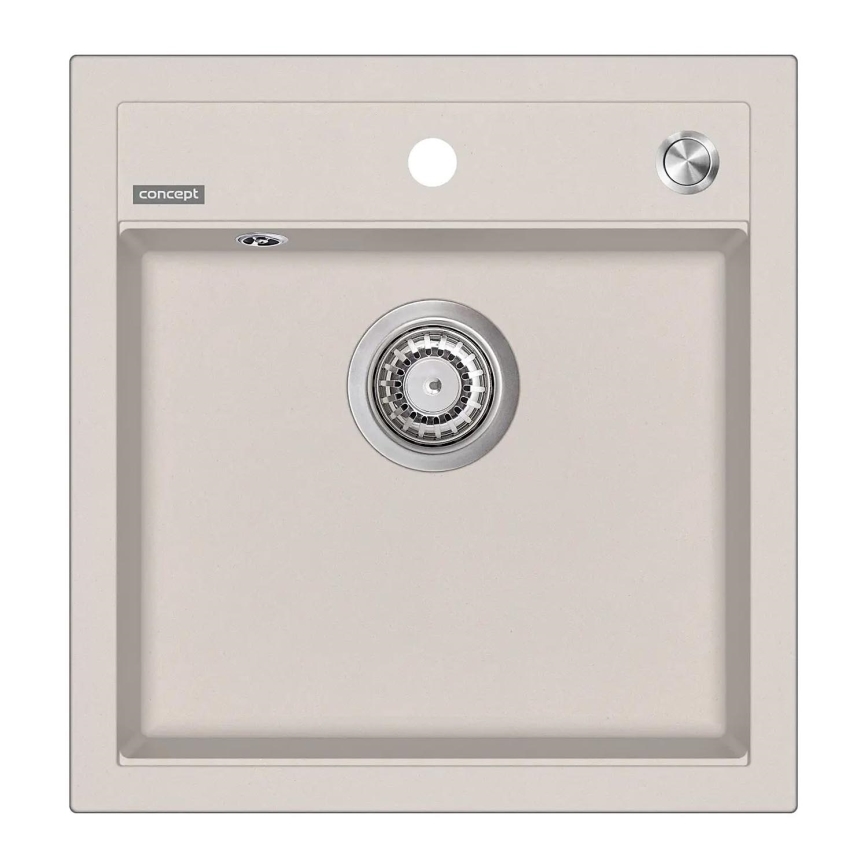 Concept DG00C50BE - Évier de cuisine CUBIS 49x51 cm granite/beige