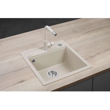 Concept DG00C50BE - Évier de cuisine CUBIS 49x51 cm granite/beige