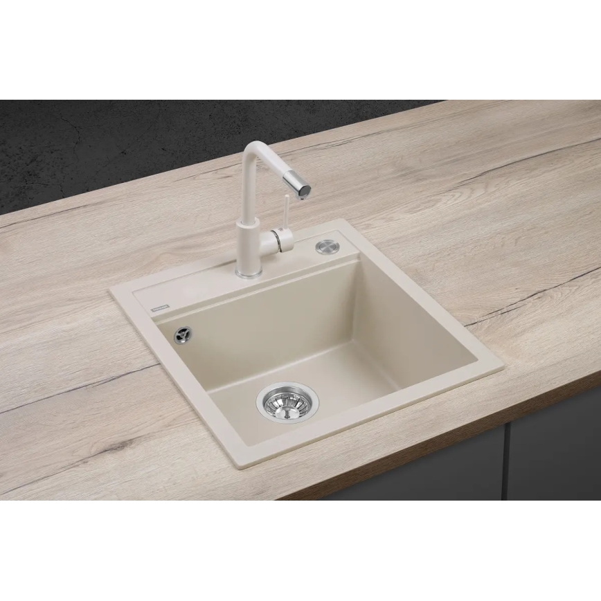 Concept DG00C50BE - Évier de cuisine CUBIS 49x51 cm granite/beige