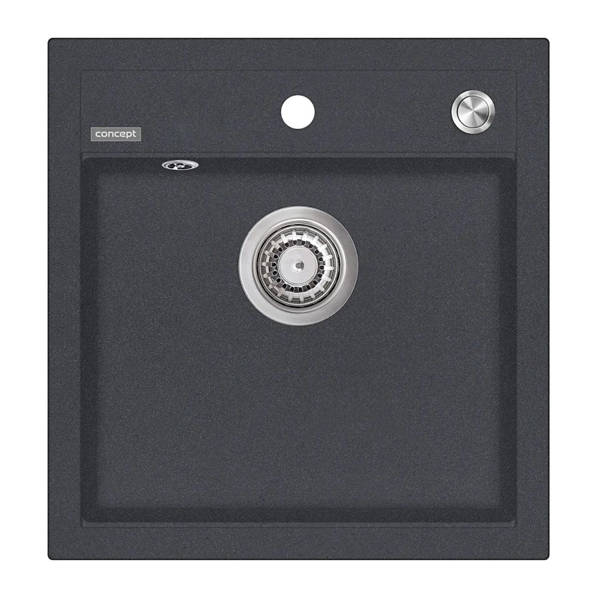 Concept DG00C50DG - Lavello da cucina CUBIS 49x51 cm granito/ grigio scuro