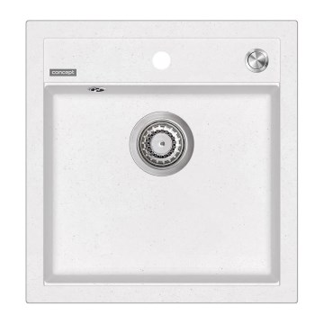 Concept DG00C50WH - Küchenspüle CUBIS 49x51 cm Granit/weiß