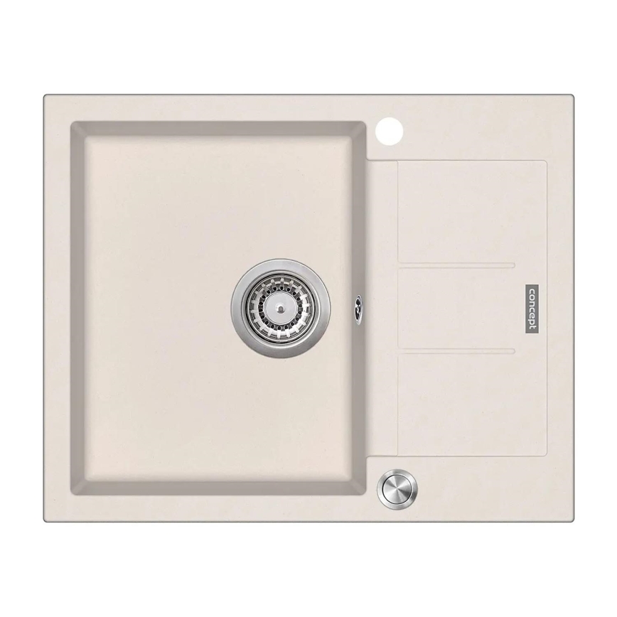 Concept DG05C45BE - Lavello da cucina CUBIS 50x62 cm granito/beige