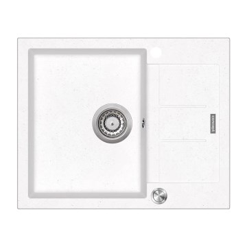 Concept DG05C45WH - Évier de cuisine CUBIS 50 x 62 cm, granite/blanc