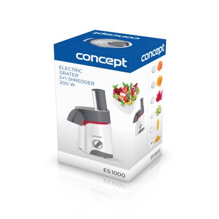 Concept ES1000 - Grattugia elettrica 200W/230V bianco/grigio