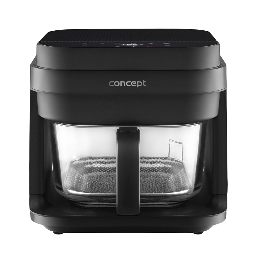 Concept FR5500 - Friggitrice a d'aria GLASS & FAST 5,5 l 1200W/230V nero