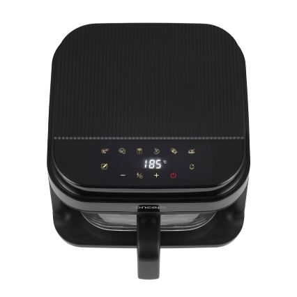 Concept FR5500 - Friggitrice a d'aria GLASS & FAST 5,5 l 1200W/230V nero