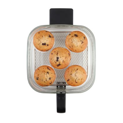 Concept FR5500 - Friggitrice a d'aria GLASS & FAST 5,5 l 1200W/230V nero