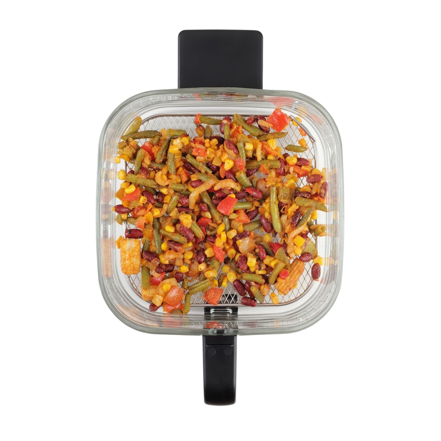 Concept FR5500 - Friggitrice a d'aria GLASS & FAST 5,5 l 1200W/230V nero