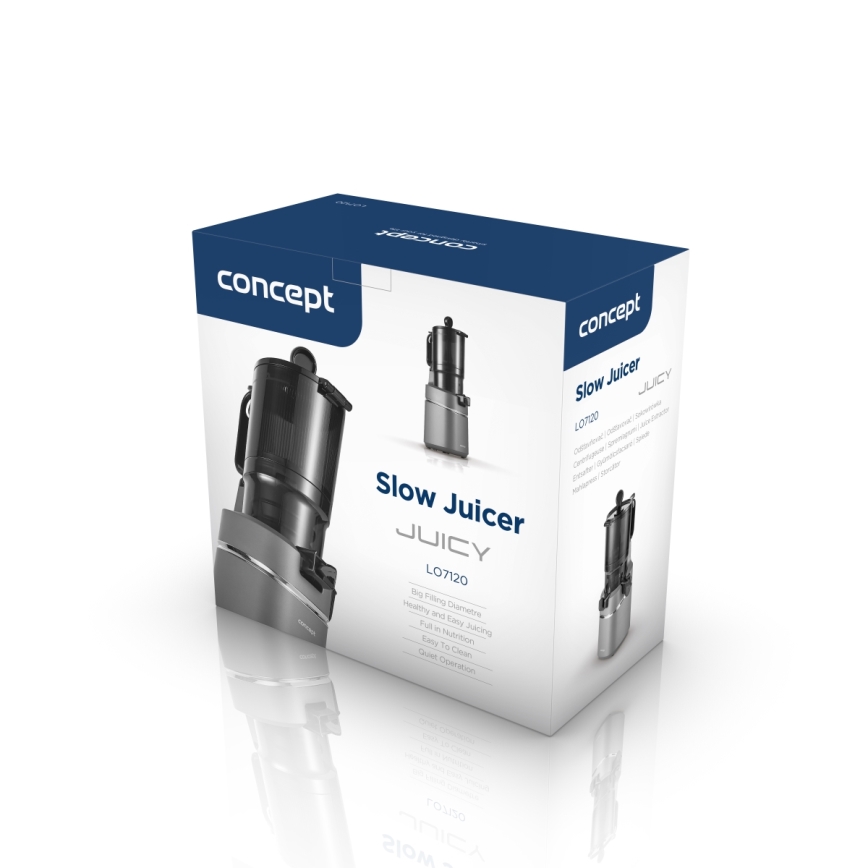 Concept LO7120 - Extracteur de jus JUICY 250W/230V gris