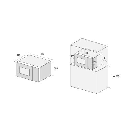 Concept MT2020WH - Four à micro-ondes 700W/230V 20 l blanc