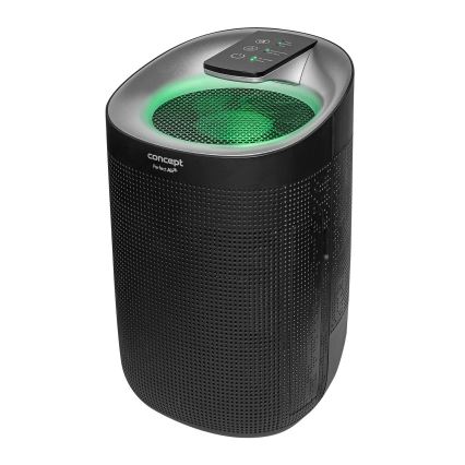 Concept OV1210 - Luftentfeuchter und Luftreiniger PERFECT AIR 1 l 45W/230V schwarz