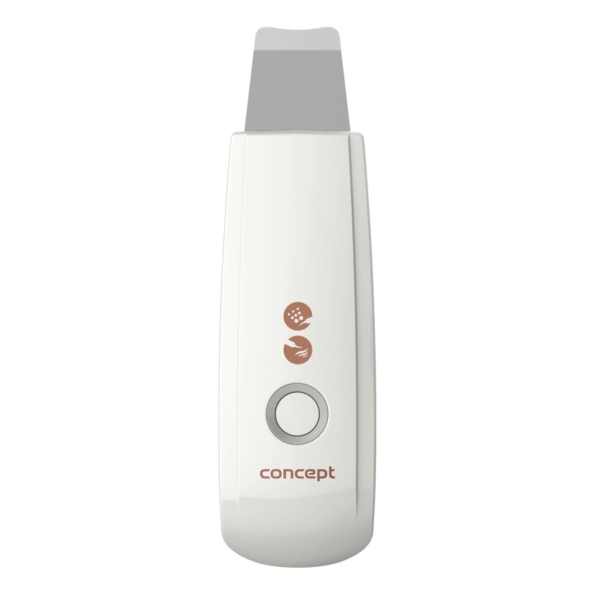 Concept PO2030 - Spatule cosmétique à ultrasons PERFECT SKIN 2,5W/5V USB 600 mAh blanc