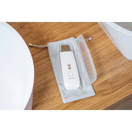 Concept PO2030 - Spatule cosmétique à ultrasons PERFECT SKIN 2,5W/5V USB 600 mAh blanc