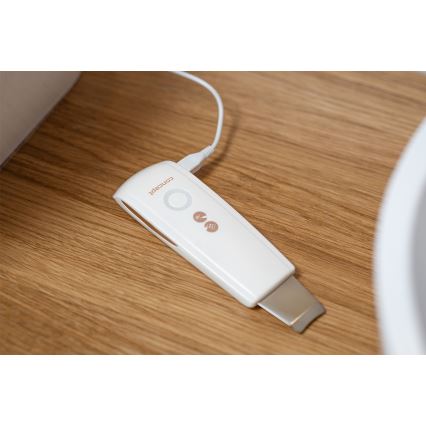 Concept PO2030 - Spatule cosmétique à ultrasons PERFECT SKIN 2,5W/5V USB 600 mAh blanc