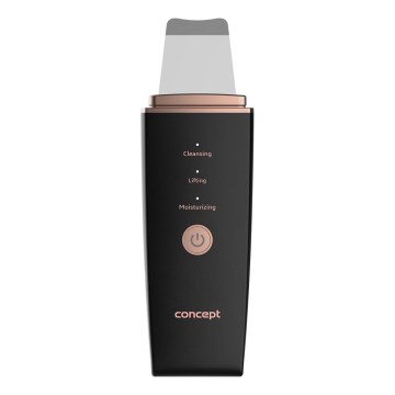 Concept PO2060 - Spatule cosmétique à ultrasons PERFECT SKIN 3,5W/5V USB 500 mAh IPX6 noir