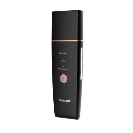 Concept PO2060 - Spatule cosmétique à ultrasons PERFECT SKIN 3,5W/5V USB 500 mAh IPX6 noir