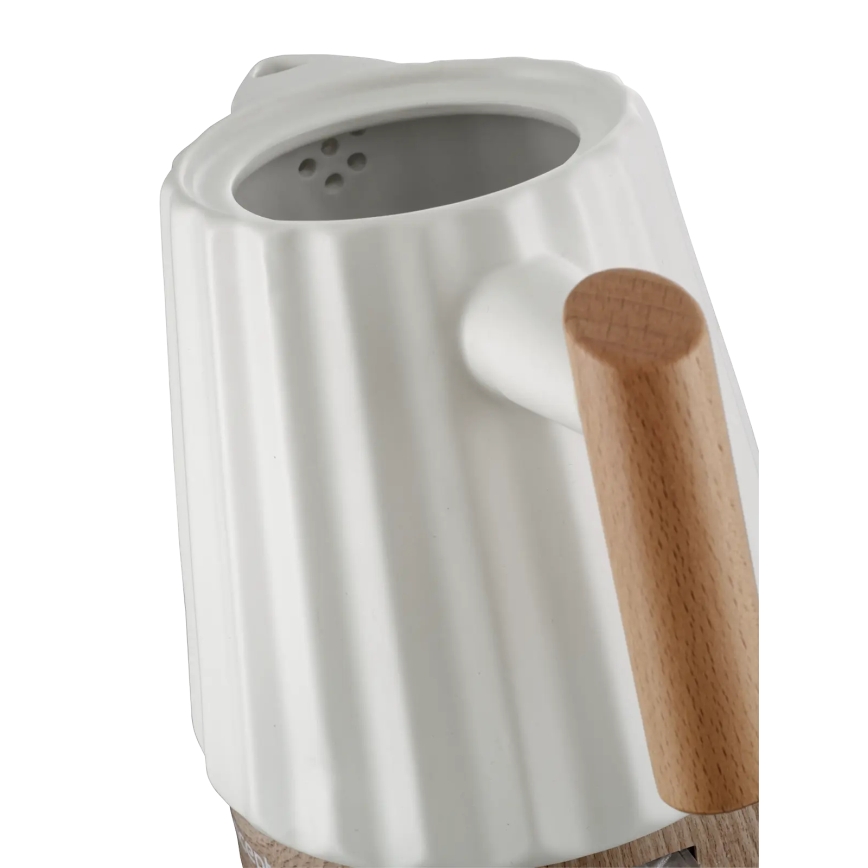 Concept RK0090 - Bollitore elettrico 1,5 l 1500 W/230 V bianco/effetto legno/ceramica