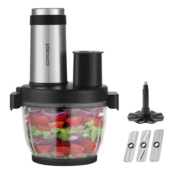 Concept RM3300 - Robot de cuisine avec râpe 1000W/230V noir/acier inoxydable