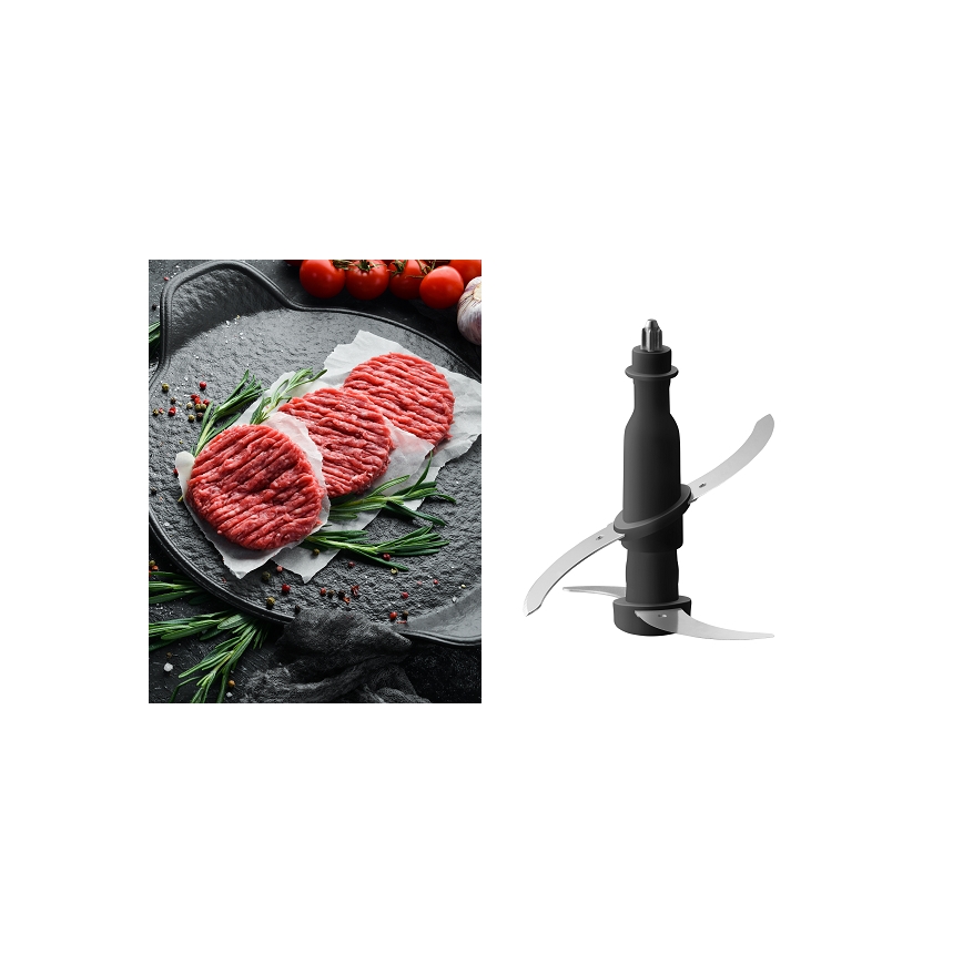 Concept RM3300 - Robot de cuisine avec râpe 1000W/230V noir/acier inoxydable