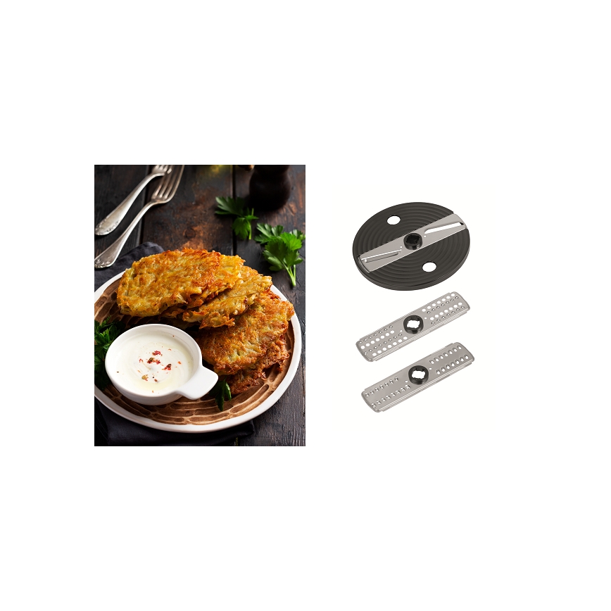 Concept RM3300 - Robot de cuisine avec râpe 1000W/230V noir/acier inoxydable