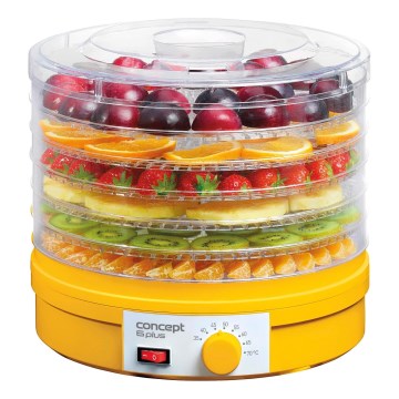 Concept SO1015 - Essiccatore per alimenti 245 W/230 V, giallo