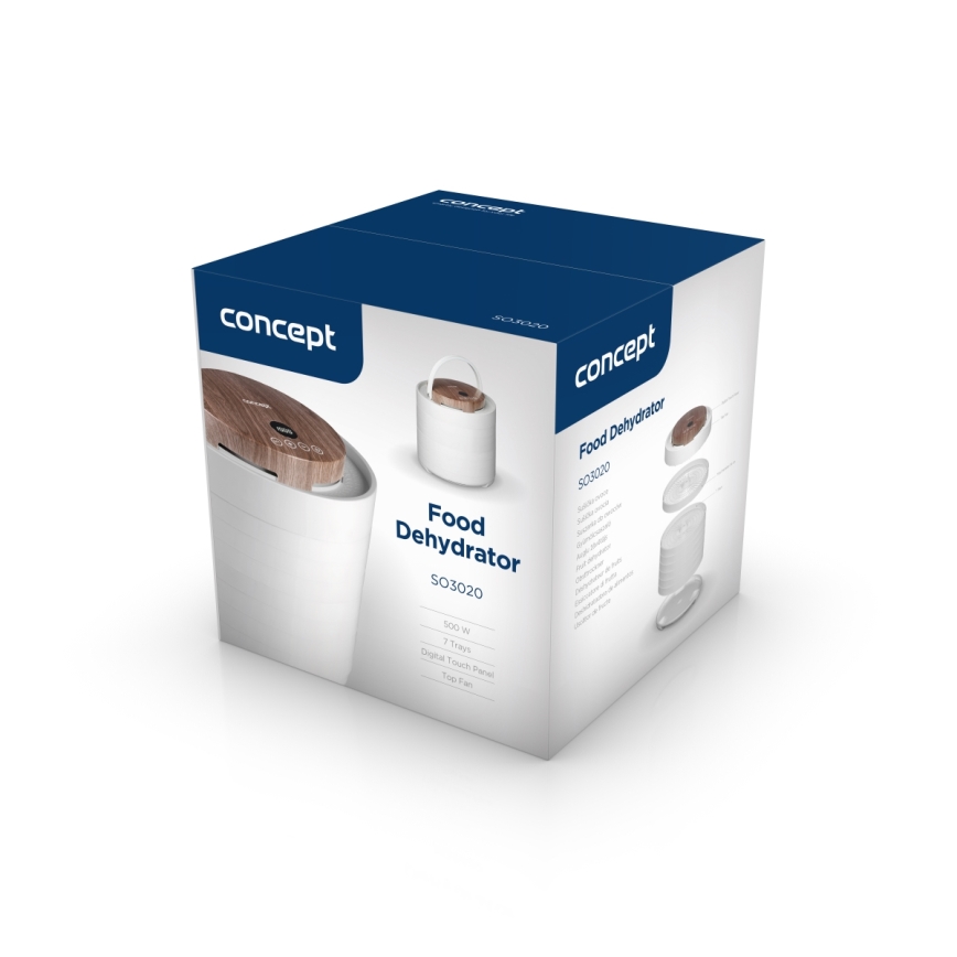 Concept SO3020 - Essiccatore per alimenti 500W/230V, bianco