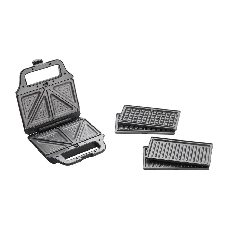 Concept SV3054 - Macchina per i panini 3in1 700W/230V nero
