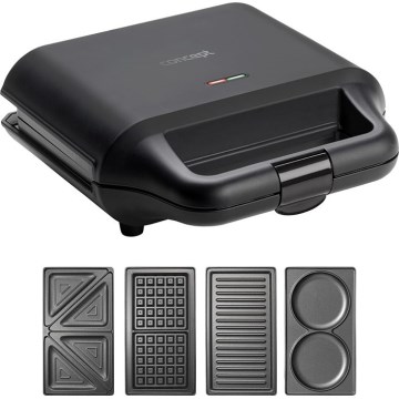 Concept SV3055 - Appareil à croque-monsieur 4en1 700W/230V noir