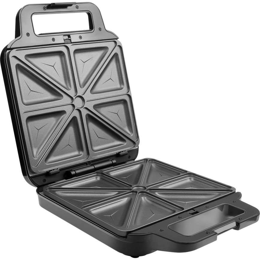 Concept SV3080 - Appareil à croque-monsieur FAMILY 3en1 1200W/230V noir/acier inoxydable
