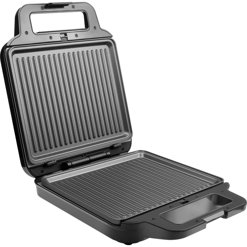 Concept SV3080 - Appareil à croque-monsieur FAMILY 3en1 1200W/230V noir/acier inoxydable