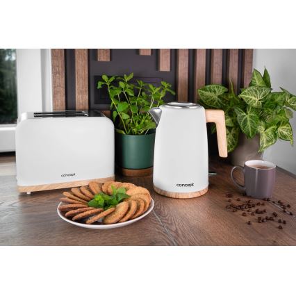 Concept TE2015 - Toaster mit zwei Schlitzen 930W/230V weiß