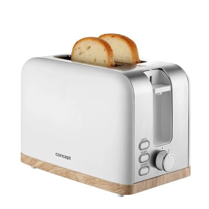 Concept TE2015 - Toaster mit zwei Schlitzen 930W/230V weiß
