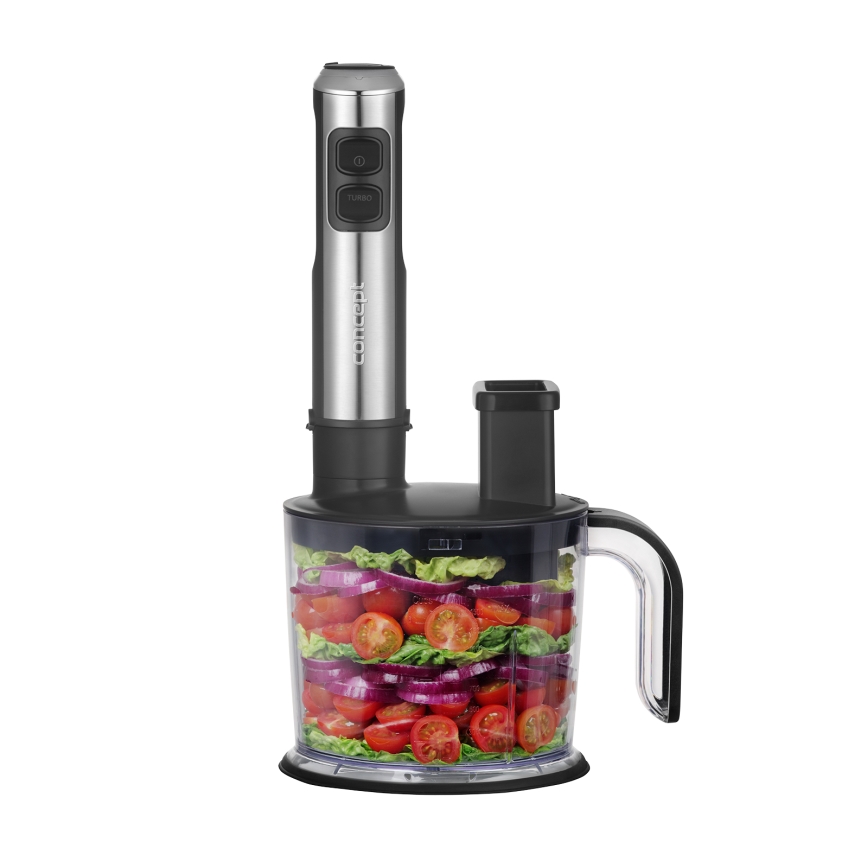 Concept TM5500 - Frullatore a immersione con accessori 1500W/230V nero/acciaio inossidabile