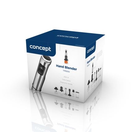 Concept TM5510 - Mixeur plongeant avec accessoires 1500W/230V noir/acier inoxydable