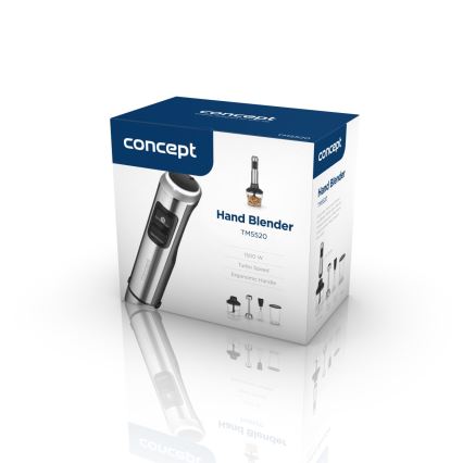 Concept TM5520 - Stabmixer mit Zubehör 1500W/230V schwarz/Edelstahl
