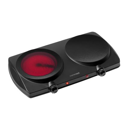 Concept VE3060 - Doppelkochplatte 2500W/230V schwarz