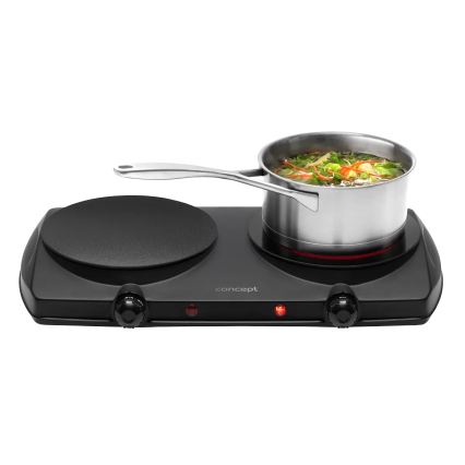 Concept VE3060 - Réchaud à deux plaques 2500W/230V noir