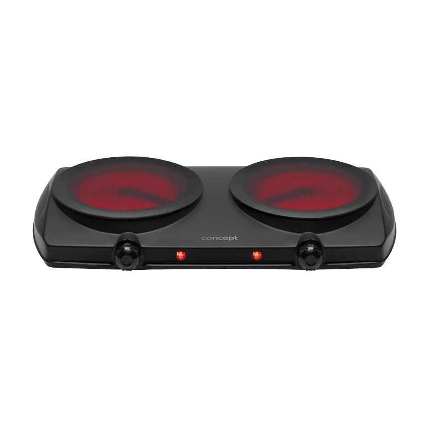 Concept VE3060 - Réchaud à deux plaques 2500W/230V noir