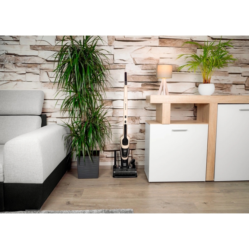 Concept VP4220 - Scopa elettrica senza fili 3 in 1 AQUAGLIDE 160W/28,8V 2200 mAh beige