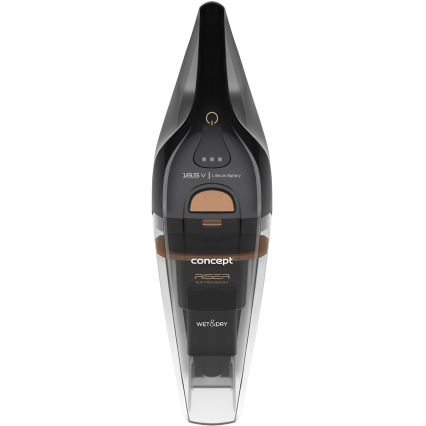 Concept VP4353 - Aspirapolvere portatile WET & DRY con prolunga RISER 110W/18,5V 2200 mAh nero