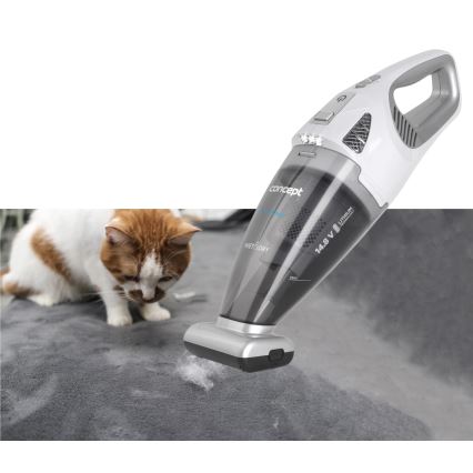 Concept VP4370 - Aspirateur de poche WET & DRY PERFECT CLEAN 90W/14,8V 2200 mAh blanc