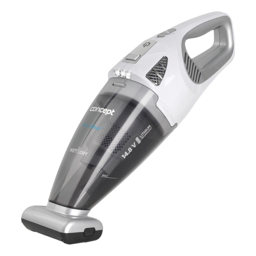 Concept VP4370 - Aspirateur de poche WET & DRY PERFECT CLEAN 90W/14,8V 2200 mAh blanc