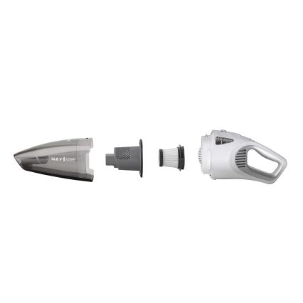 Concept VP4370 - Aspirateur de poche WET & DRY PERFECT CLEAN 90W/14,8V 2200 mAh blanc