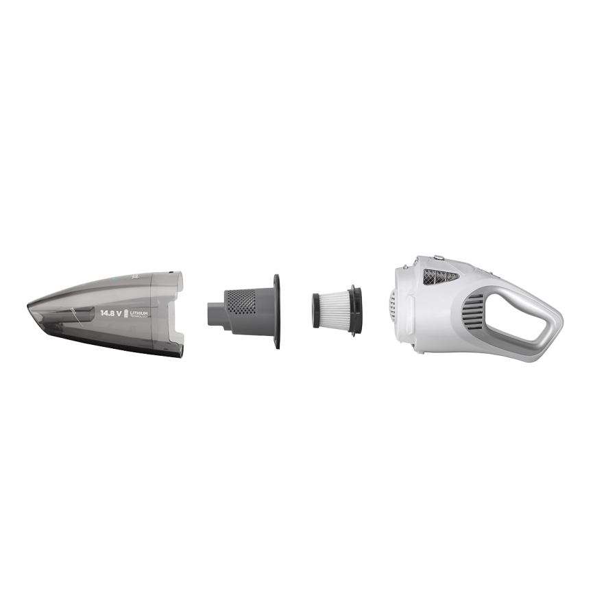 Concept VP4370 - Aspirateur de poche WET & DRY PERFECT CLEAN 90W/14,8V 2200 mAh blanc