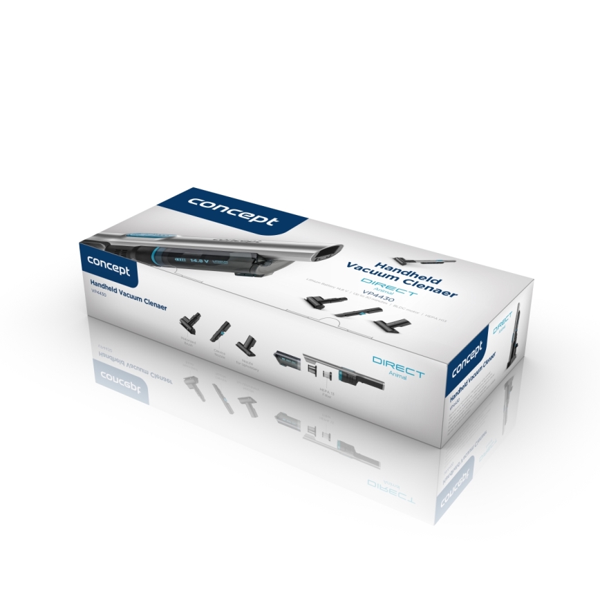 Concept VP4430 - Aspirateur de poche DIRECT ANIMAL 180W/14,8V 2200 mAh noir